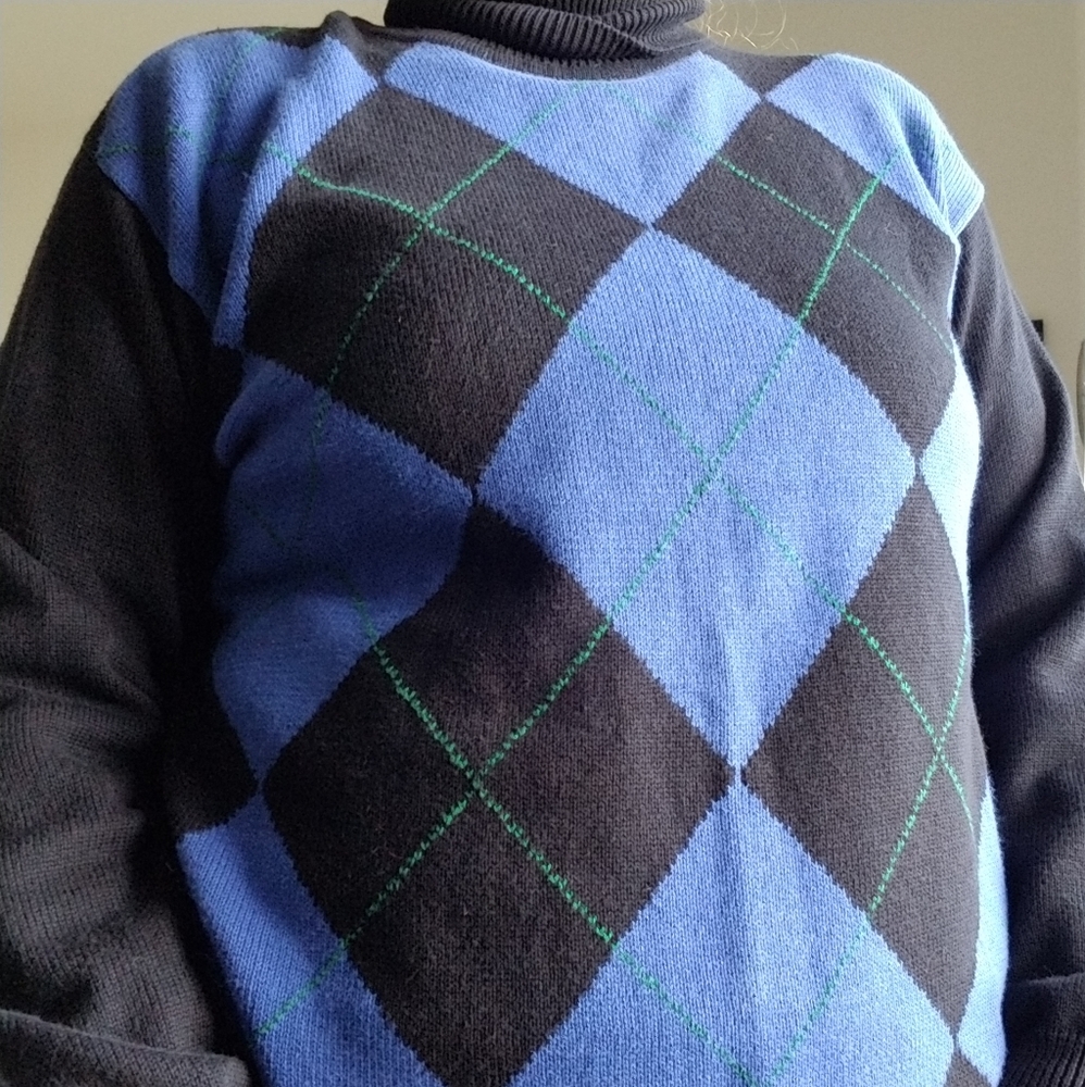 Vintage 90s argyle sweater